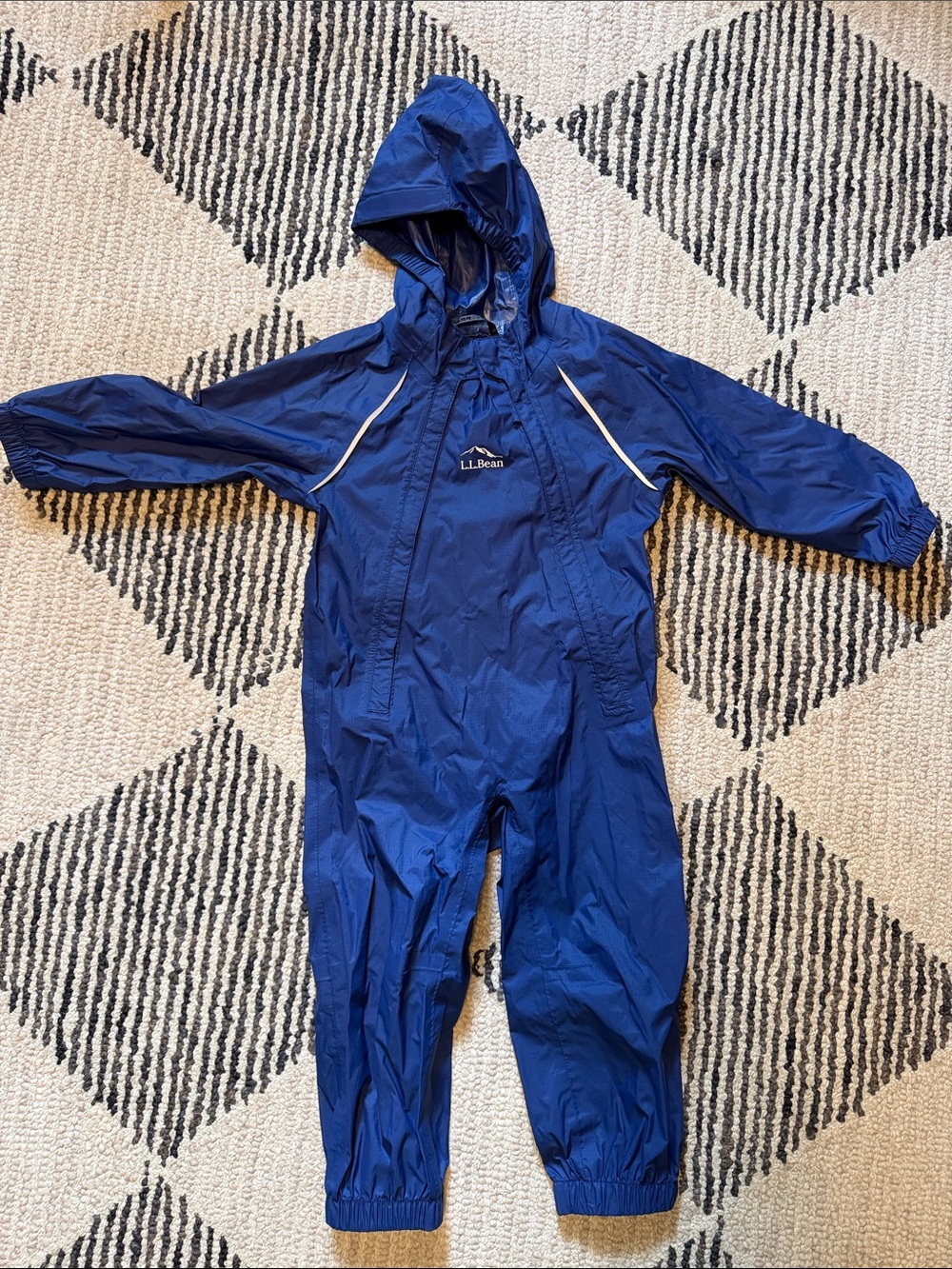 L.L. Bean Hooded Kids One-Piece Rain Suit
